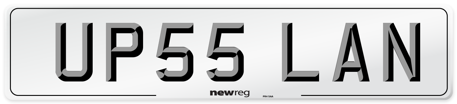 UP55 LAN Number Plate from New Reg